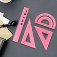 thumbnail image 1 of Ensemble de Règle en Alliage d'Aluminium pour Étudiant, Règle de Dessin Multifonctionnelle, Règle Droite, Règle Triangulaire, Rapporteur, Quatre Ensembles de Règle, Règle d'Échelle en Métal, 1 of 6