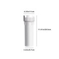 thumbnail image 3 of Vacemry 10-Inch General Water Purifier Filter Housing, 10-Inch And 4-Inch White Transparent Explosion-Proof PET Filter Tank, Front-End Water Filter Cartridge Housing For Under Sink Reverse Osmosis, 3 of 7
