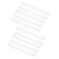 thumbnail image 1 of Binding Spines,  Page Turning 30 Holes Binding Coils Aging Resistant 10Pcs Strong Adhesion  For Loose Leaf For Student White, 1 of 8