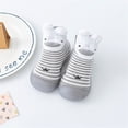 thumbnail image 2 of EDFBUYKRS Toddler Baby Cartoon Animals Non- First Elastic Socks Shoes, 2 of 2
