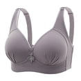 thumbnail image 1 of XZNGL Womans Embroidered Glossy Comfortable Breathable Bra Underwear No Rims, 1 of 1