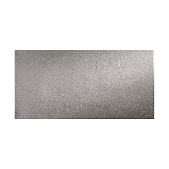 Fasade Hammered Galvanized Steel Wall Panel 4' x 8'