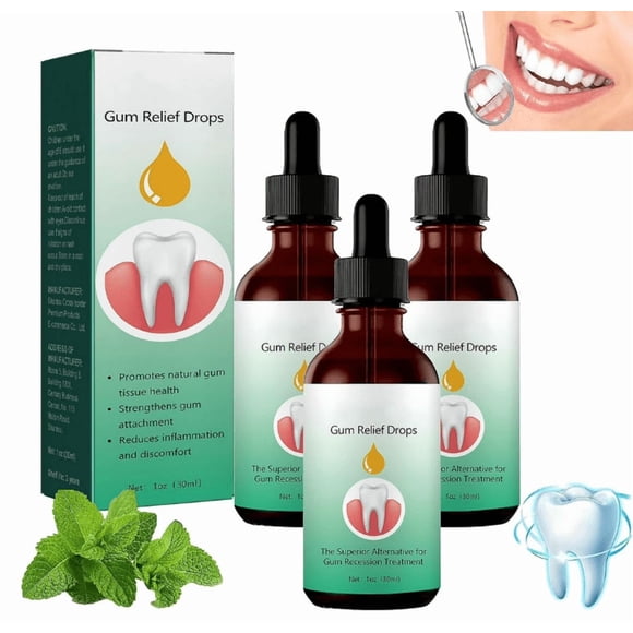 DentiZen Gum Regrowth Drops, Gum Treatment for Receding Gums, Oil Pulling for Teeth and Gums, Rejuvenate Your Gums with Ease