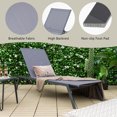 thumbnail image 4 of Gymax Chaise Longue de Patio Réglable à 6 Positions Chaise Inclinable d'Extérieur pour le Bord de la Piscine, 4 of 8