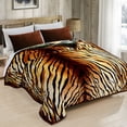 thumbnail image 2 of JML Couverture en Molleton Peluche Douce pour Lit Grand 75"x87 Pouces 5 Lb, Couverture Raschel 2 Plis Tiger, 2 of 7