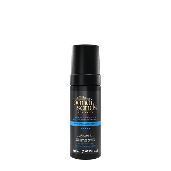 Bondi Sands Self Tanning Foam Ultra Dark, Enriched with Aloe Vera and Coconut, Streak-Free Tan for the Darkest Tan, 150 mL