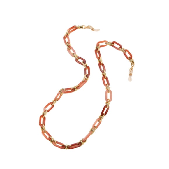 Xuanheng Porte-Chaîne pour Lunettes, Lanière en Acrylique pour Lunettes de Soleil, pour Accessoires Photo de Bureau, Plage, Rose Chair