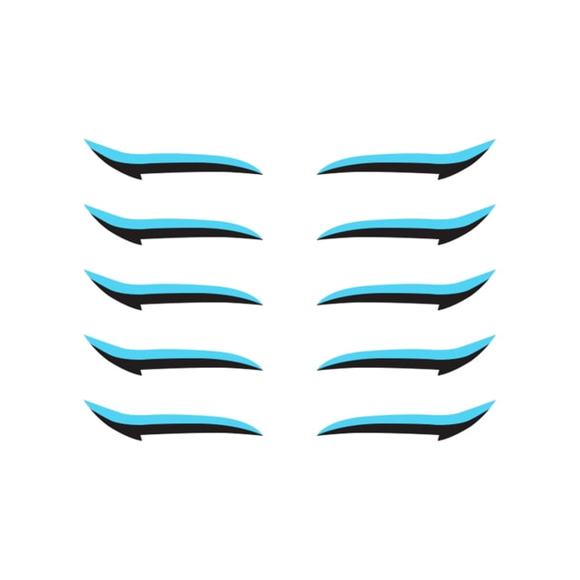 Amdohai Eyeliner Sticker Double Eyelid Tape Glitter Eyeliner Eyeshadow Sticker Eye Makeup Tool