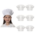 thumbnail image 1 of TOPTIE 6 Pack Chef Hat for Kid & Adult, Cotton Elastic Adjustable Kitchen Cooking Baking Hat, 1 of 7
