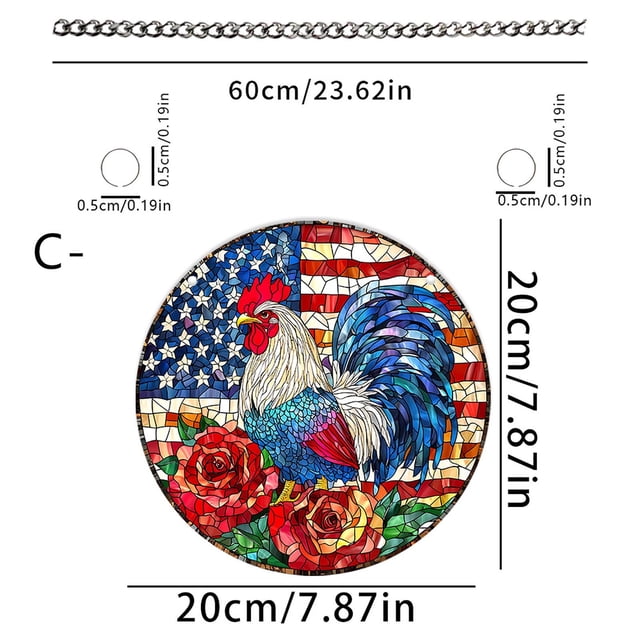 Independence Day Decorations Independence Day Celebration Acrylic Painted Window Decoration Hanging Decoration Wall Decoration Craft Hanging Decoration Home Decoration