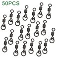 thumbnail image 1 of 50 Pcs Chod Swivel Size 8# Carp Fishing Flexi Ring Swivels, 1 of 5