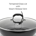 thumbnail image 3 of Starfrit 13" (34cm) Wok with Non-Stick Interior, Capacity of 7.5Qt (7L), Dishwasher Save, Side Handles, Tempered Glass Lid, Black, 3 of 4