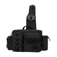 thumbnail image 3 of Almencla Sac de Pêche Porte-Tringle Étui de Transport Sac Sac de Poitrine pour Hommes Femmes Randonnée Taille g L Noir, 3 of 8