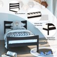 thumbnail image 4 of Giantex Twin Size Wood Bed Frame, Panel Bed Mattress Foundation w/Strong Support for Kids, No Box Spring Needed, 4 of 6