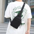 thumbnail image 2 of Strap Bag Crossbody Backpack with Headphone Hole Strap Backpack Hiking Backpack Multipurpose Crossbody Chest Bag, 2 of 7