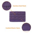 thumbnail image 4 of INSPIRE CHIC Women's 3 Rows 4 Hooks Bra Extenders Straps Extension Purple 3 Rows 4 Hooks 2 Pcs, 4 of 5