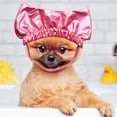thumbnail image 4 of Pet Hats for Adjustable Shower Cap Strap with Fixed Ear Openings - Convenient Bath Accessory for Dogs Cats and, 4 of 4