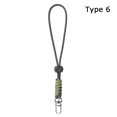 thumbnail image 1 of Paracord Keychain Lanyard Rotatable Buckle High Strength Parachute Cord Outdoor Backpack Key Ring Neck Hanging Rope 6, 1 of 6