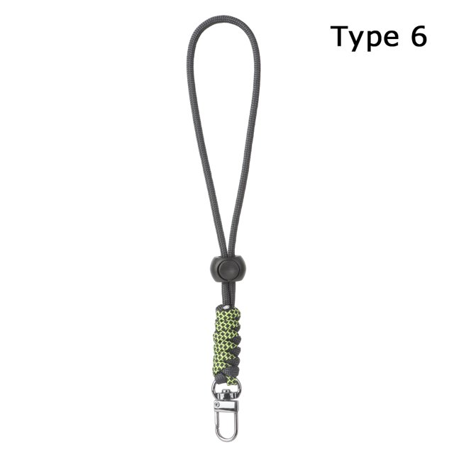 Paracord Keychain Lanyard Rotatable Buckle High Strength Parachute Cord Outdoor Backpack Key Ring Neck Hanging Rope 6