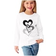 thumbnail image 1 of RXIRUCGD Chemises à Manches Longues pour Filles, Col Rond Mignon, Blouses Décontractées Élégantes (Blanc, Taille : 5 Ans), 1 of 5