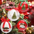 thumbnail image 3 of 7.5cm Christmas Balls Pinup Picture Christmas Patterns Decorative Ribbon Smooth Surface Glossy Finish Hanging Decoration Shatterproof Vibrant Decorative Christmas Balls for Party, 3 of 8