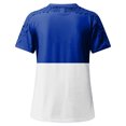 thumbnail image 5 of yoeyez T-Shirts pour Femmes en Dentelle à Manches Courtes Raglan Hauts Décontractés à Col Rond Chandail Mode T-Shirt Uni à Motif Floral Tenues d'Été 2025 Bleu Foncé TG, 5 of 5