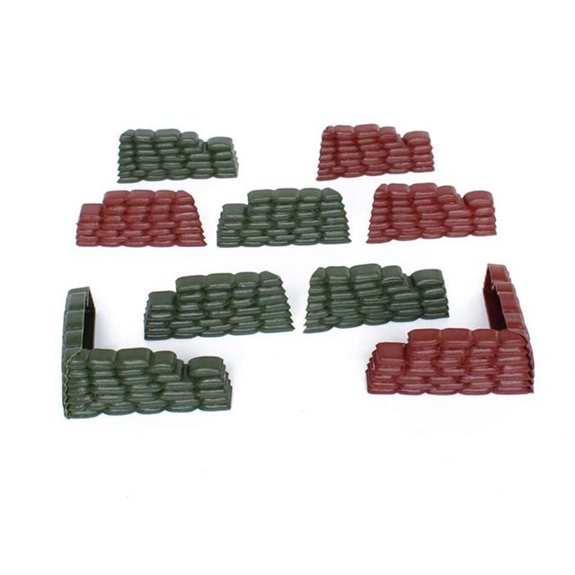 Ensemble de Jeu Soldat en Plastique 270 Pcs Figurines d'Armée 4cm Modèle de Scène de Sable