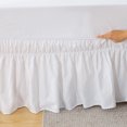 thumbnail image 4 of Qualitygoods Drop Bed Skirt Adjustable Elastic Bed Dust Ruffle Polyester Mattress Decor Bedding Supplies, 4 of 10