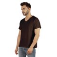thumbnail image 2 of Inkmeso Men's V-neck Basic Tshirt Short Sleeve Solid Regular Fit Cotton Tee, 2 of 7