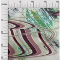 thumbnail image 2 of oneOone Polyester Spandex Brown Fabric Abstract-Abstract Wave Sewing Material Print Fabric By The Yard 56 Inch Wide, 2 of 4