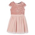 thumbnail image 1 of George Girls' Velour and Mesh Dress, 1 of 2