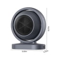 thumbnail image 3 of SuoKom Heater Fan , Circulation Heating Fan, Overheat Protection Small Floor for Home Household Dark Desktop Hot Fan Small Heater Electric Heater Small Sun, 3 of 9
