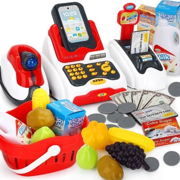Supermarket Cash Register Set Pretend Play Educational Toys For Kids