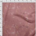 thumbnail image 4 of oneOone Cotton Jersey Dark Peach Fabric Geometric Sewing Craft Projects Fabric Prints By Yard 58 Inch Wide, 4 of 5