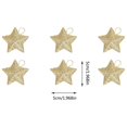 thumbnail image 1 of Christmas Decorations Tree Ornaments Christmas Decorations Gold Powder Five Pointed Star Pendant Christmas Tree Decoration Gold Three-Dimensional Star Pendant, 1 of 2