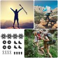 thumbnail image 1 of Minkissy 20pcs Walking Stick Tip Accessories Black Plastic for Smooth Movement in Terrain, 1 of 7