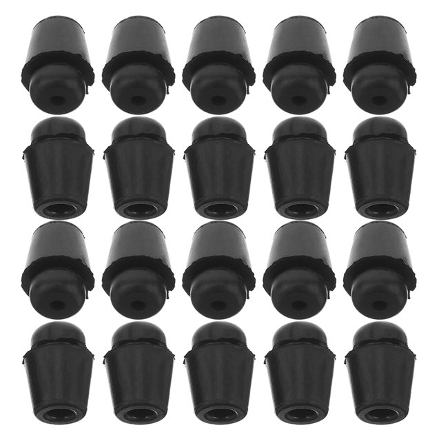 Miangastore 40pcs Car Bumper Shock Absorber Pads Trailer Ramp Door Bumper Round Rubber Sound Insulation Buffer Protection Pad for Car Truck