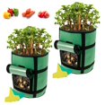 thumbnail image 1 of Potato Grow Bags Plant Cultivation Container Home Garden Vegetable Flower Planter Pot, 1 of 7