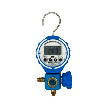 Digital Pressure Gauge Manifold Refrigeration Tester Vacuum Meter Freon Filling Instrument ChargingHoses For 410a 134a ,Easy to Install