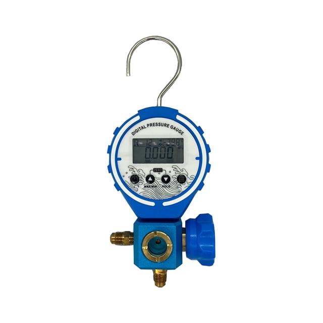Digital Pressure Gauge Manifold Refrigeration Tester Vacuum Meter Freon Filling Instrument ChargingHoses For 410a 134a ,Easy to Install