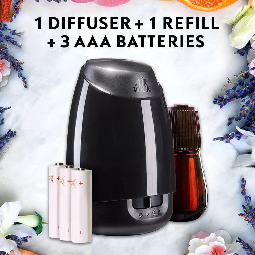 Ensemble de diffuseur d'huile parfumée Air Wick Essential Mist, Vanille, 1 diffuseur + 1 recharge, 1 unité