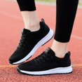 thumbnail image 2 of Kcodviy Femmes Maille Uni Antidérapant Espadrilles Compensées pour Femmes Chaussure à Lacets Espadrilles Espadrilles Décontractées Chaussures Femmes Chaussure Étudiant Chaussure de Course, 2 of 8