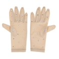 thumbnail image 4 of Elastic Girls Gloves with Rhinestones Gloves Women Figure for Ice Figure Skating Competition L, 4 of 9