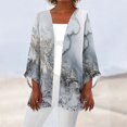 thumbnail image 1 of MesaSe Cardigan pour Femmes Mode Décontractée Rétro Imprimé Léger Longueur Moyenne Veste Cardigan Noir L, 1 of 6