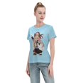 thumbnail image 4 of T-Shirt Basique à Manches Courtes pour Femmes Demon Slayer : Koiju et Nidouzi, 4 of 6