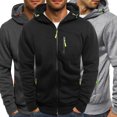 thumbnail image 4 of Faithtur Hommes Pull Fermeture Éclair Veste de Loisirs Plein Chaud Top, 4 of 5