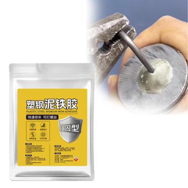 Ynlkorvg Colle Soudage Colle Métallique Haute Résistance Kit de Colle Époxy pour Métal Scellant Puissant pour Réparation de Fuite de Tuyau Colle Époxy à Haute Température pour Soudage Aluminium