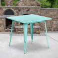 thumbnail image 2 of Bowery Hill 31.5" Square Metal Dining Table in Mint Green, 2 of 2