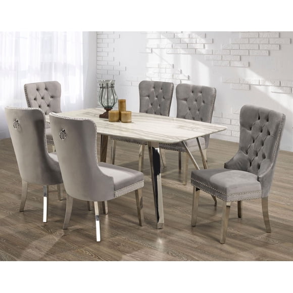 Rosemount 7-Piece Dining Set, Grey