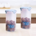 thumbnail image 1 of KTTECTOA with Graduated Round Storage Jars Sealing Jars Plastic Kitchen with Lids Snack Jars Grains Storage Jars Storage Jars Yoghurt Cheese Cake Jars Clearance Fall Decorations Canada Days, 1 of 6
